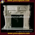 marble carving freestanding outdoor fireplace
